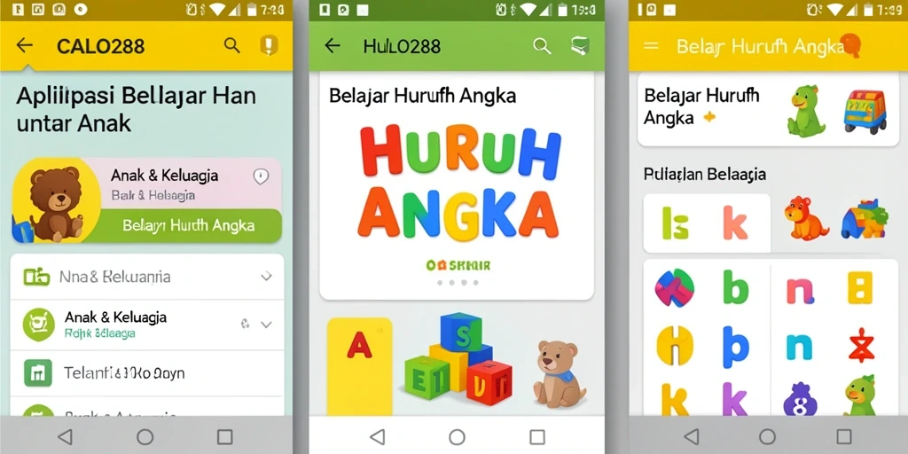Tampilan antarmuka <strong>CALO288</strong> yang interaktif dan ramah anak.