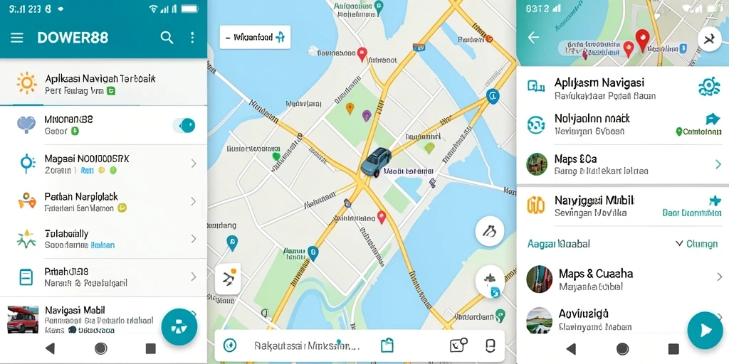Antarmuka DOWER88 yang sederhana dan informatif untuk Navigasi Mobil.