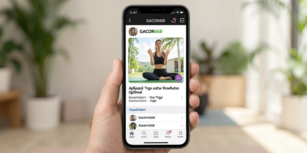 Antarmuka GACOR668 menunjukkan berbagai latihan yoga yang mudah diakses.