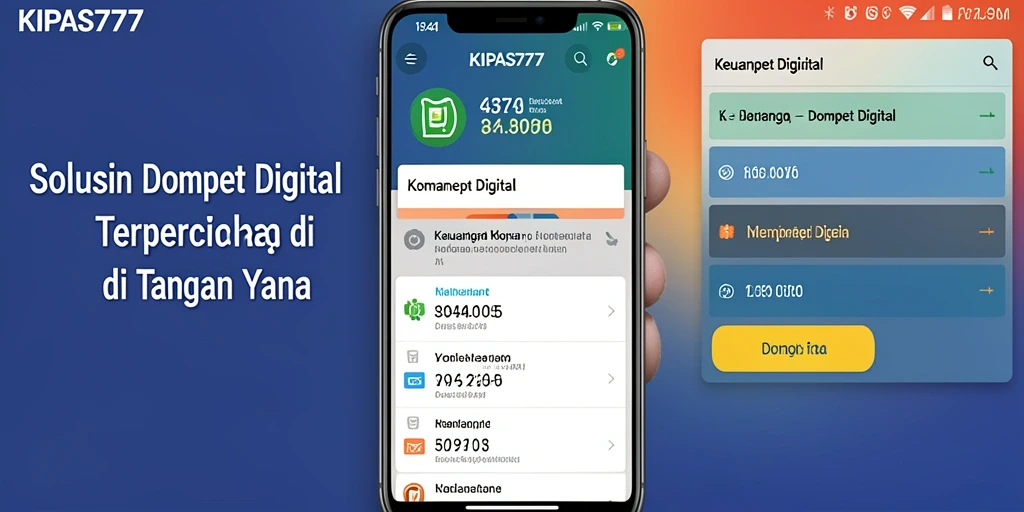 Tampilan antarmuka aplikasi KIPAS777 yang modern dan fungsional.