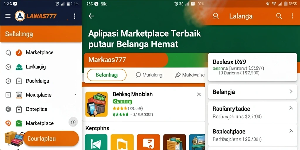 Antarmuka aplikasi LAWAS777 yang mudah digunakan untuk belanja.
